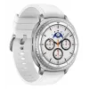 Samsung Galaxy Watch 8 Classic 3,3 cm (1,3 collas) AMOLED 46 mm Digitāls 438 x 438 pikseļi Skārienjutīgs ekrāns Sudraba krāsas Wi-Fi GPS (satelītu)
