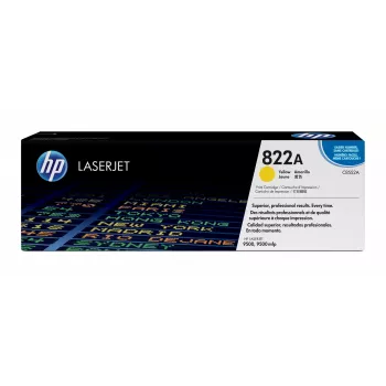 HP 822A dzeltena Oriģināls LaserJet tonera kasetne 1 gab.