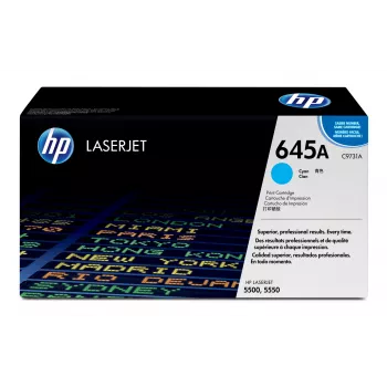 HP 645A ciāna oriģinālā LaserJet tonera kasetne, 12000 lapas, ciāns, 1 gab.