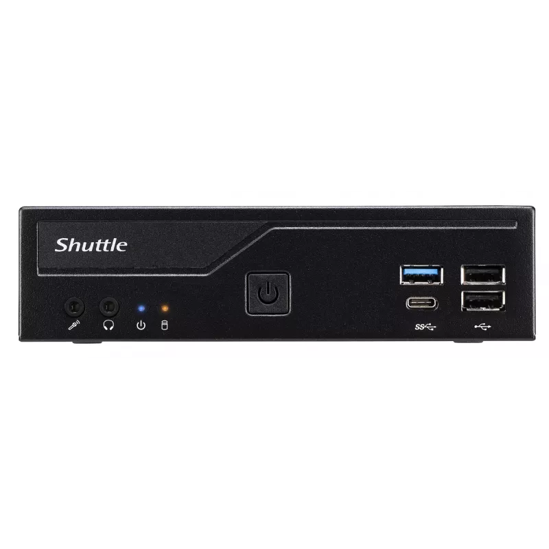 Shuttle plāns PC DH610, S1700, 1x HDMI, 2x DP, 1x 2,5 collu, 2x M.2, 2x LAN (Intel 1G + 2.5G), 2x COM, 24/7 pastāvīga darbība, ietver VESA