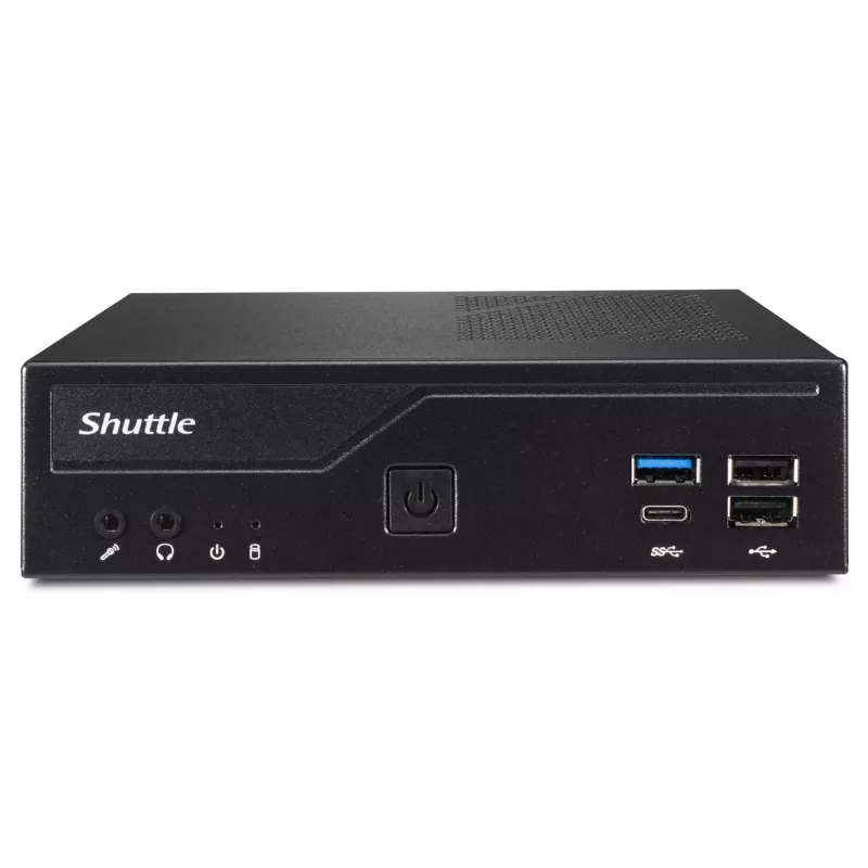Shuttle plāns PC DH610, S1700, 1x HDMI, 2x DP, 1x 2,5 collu, 2x M.2, 2x LAN (Intel 1G + 2.5G), 2x COM, 24/7 pastāvīga darbība, ietver VESA
