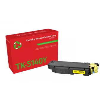 Everyday™ dzeltena Remanufactured Toner by Xerox saderīgs ar Kyocera TK-5140Y, standarta ietilpība