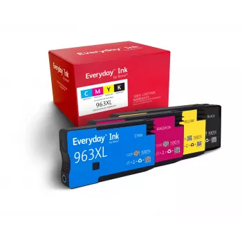 Everyday™ Multipack Ink by Xerox saderīgs ar HP HP963XL (HP963XL MULTIPACK), Augsta ietilpība