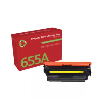 Everyday™ dzeltens atjaunots toneris, ko ražojis Xerox, saderīgs ar HP 655A (CF452A), standarta ietilpība
