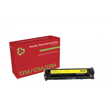 Everyday™ dzeltena Remanufactured Toner by Xerox Saderīga ar HP 131A (CF212A), Standard capacity