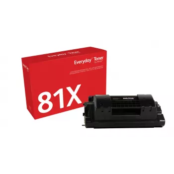Everyday™ melnais toneris no Xerox, saderīgs ar HP 81X (CF281X), lielas ietilpības