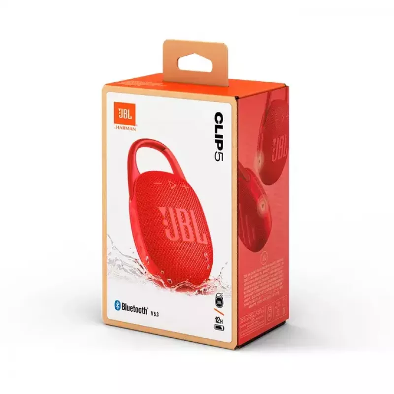Pārnēsājams skaļrunis JBL Clip 5 sarkans