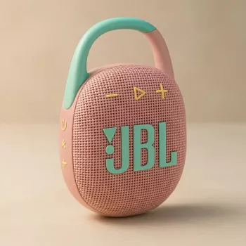 Pārnēsājams skaļrunis JBL Clip 5 Mint (JBLCLIP5PINK)