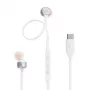 JBL Tune 310C austiņas ar vadu, ievietojamas, zvaniem/mūzikai, USB Type-C, baltas