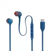 JBL Tune 310C USB austiņas ar vadu Ievietojamās Zvani/mūzika USB Tipa-C Zila