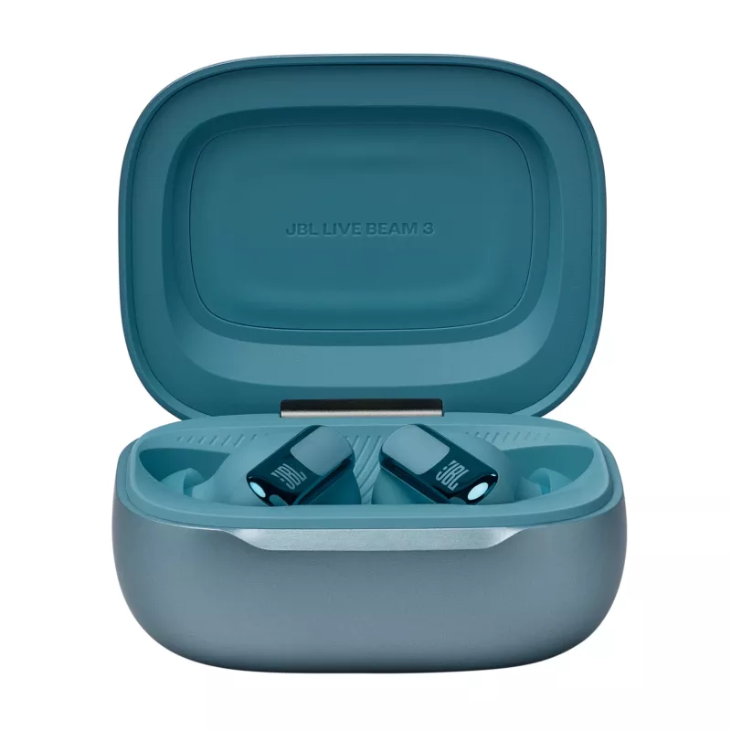 JBL Live Beam 3 austiņas bezvadu ievietojamās zvaniem/mūzikai/sportam/ikdienai Bluetooth zilas