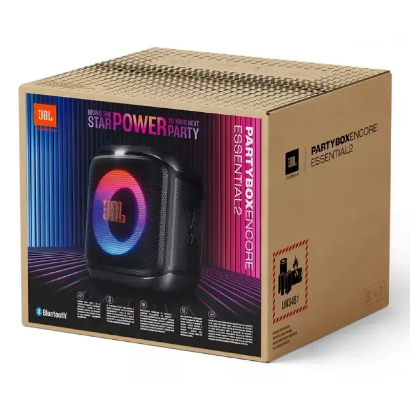 JBL PartyBox Encore Essential 2 ballīšu skaļrunis, melns, 100 W