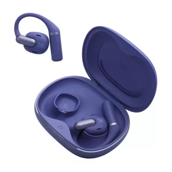 Austiņas JBL Sense Pro TWS auss āķis, Bluetooth, USB-C uzlādes statīvs, 20–40000 Hz, zila, 95,2 g