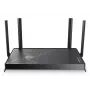 Galda bezvadu maršrutētājs TP-Link EB210 Pro — divjoslu 2,4/5 GHz, Wi‑Fi 7 (802.11be), 2,5 gigabitu Ethernet, 5 LAN pieslēgvietas, USB, melns