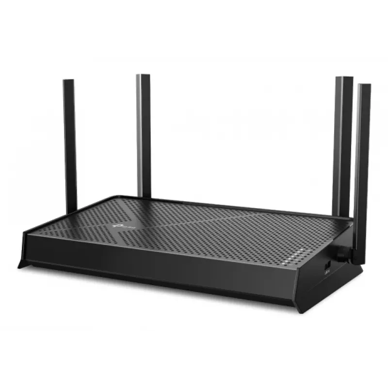 Galda bezvadu maršrutētājs TP-Link EB210 Pro — divjoslu 2,4/5 GHz, Wi‑Fi 7 (802.11be), 2,5 gigabitu Ethernet, 5 LAN pieslēgvietas, USB, melns