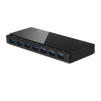 TP-Link UH700 interfeisa centrmezgls USB 3.2 Gen 1 (3.1 Gen 1) Micro-B 5000 Mbit/s Melns