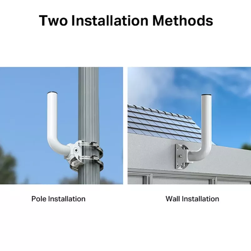 TP-Link Omada staba/sienas stiprinājuma komplekts āra piekļuves punktam, WLAN piekļuves punkta stiprinājums, Balta, Nerūsējošais tērauds, TP-Link, 400 g, 1 gab.