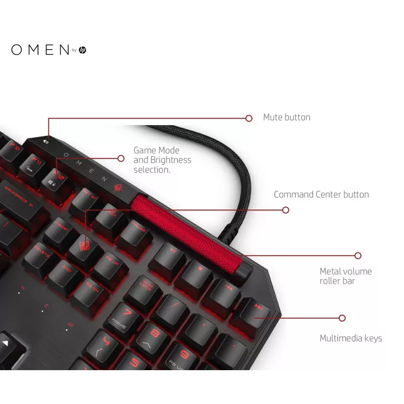 HP OMEN by Sequencer tastatūra