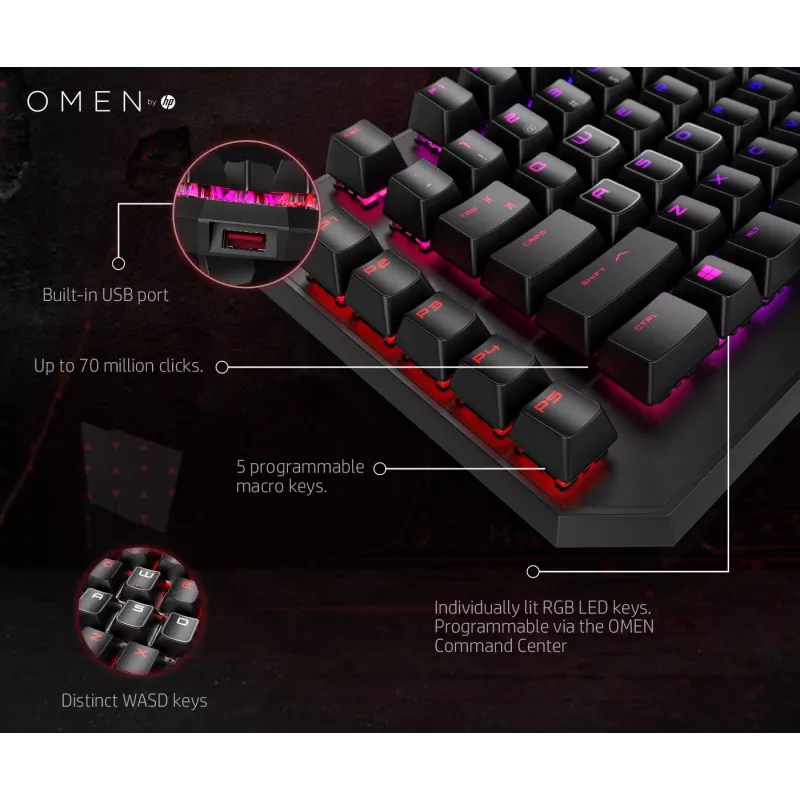 HP OMEN by Sequencer tastatūra