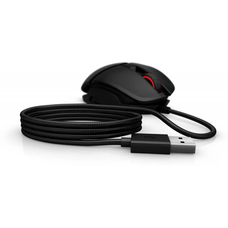 HP OMEN by Reactor pele, labās rokas, optiska, USB Type-A, 16000 DPI, 0,2 ms, melna