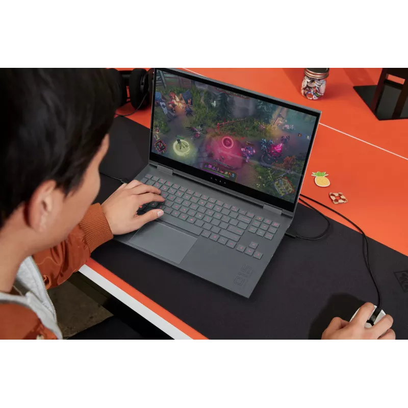 HP OMEN by Reactor pele, labās rokas, optiska, USB Type-A, 16000 DPI, 0,2 ms, melna