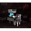 HP OMEN by Reactor pele, labās rokas, optiska, USB Type-A, 16000 DPI, 0,2 ms, melna