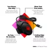 HP OMEN by Reactor pele, labās rokas, optiska, USB Type-A, 16000 DPI, 0,2 ms, melna