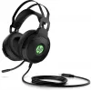 HP Pavilion Gaming Headset 600, vadu, spēlēm, 360 g, austiņas, melnas, zaļas
