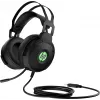 HP Pavilion Gaming Headset 600, vadu, spēlēm, 360 g, austiņas, melnas, zaļas