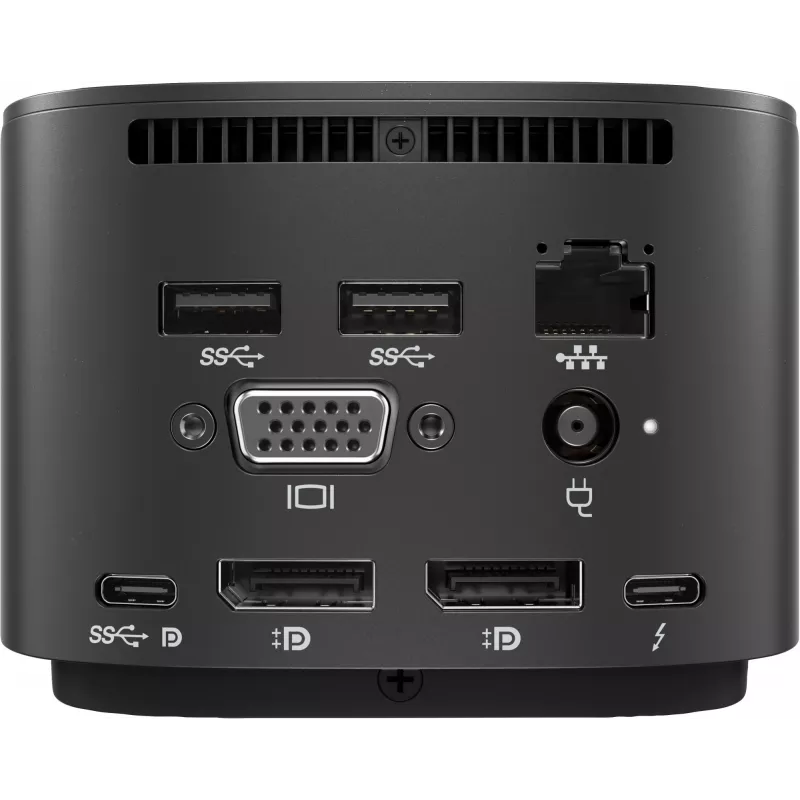 HP Thunderbolt Dock G2 ar kombinēto kabeli, vadu, Thunderbolt, melns, Kensington, Ķīna, HP
