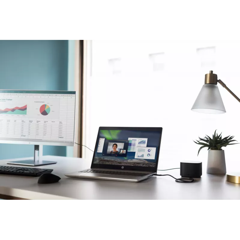 HP Thunderbolt Dock G2 ar kombinēto kabeli, vadu, Thunderbolt, melns, Kensington, Ķīna, HP