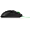 HP Pavilion Gaming pele 300, piemērota abām rokām, Optiskais, USB Type-A, 5000 DPI, Melna, Zaļa
