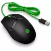 HP Pavilion Gaming pele 300, piemērota abām rokām, Optiskais, USB Type-A, 5000 DPI, Melna, Zaļa