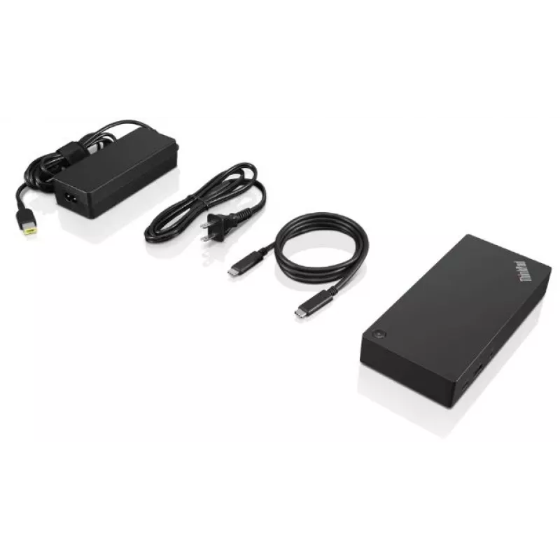 Lenovo ThinkPad USB-C Dock Gen 2 vadu USB 3.2 Gen 1 (3.1 Gen 1) Type-C melns