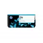 HP 730F 300-ml ciānkrāsas DesignJet tintes kasetne, HP DesignJet T1700 printeru sērija, termiskā tintes strūkla, ciānkrāsa, Amerikas Savienotās Valstis, Singapūra, 283 mm, 41 mm