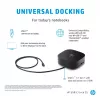 HP USB-C dokstacija G5, vadu, USB 3.2 Gen 1 (3.1 Gen 1) Type-C, melna, melna, Ķīna, Taizeme, Meksika, HP