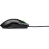 HP X220 Apgaismota Spēļu Pele, piemērota abām rokām, Optiskā, USB Type-A, 3600 DPI, Melna