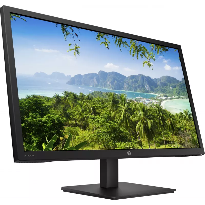 HP V28 datora monitors 71,1 cm (28 collas) 3840 x 2160 pikseļi 4K Ultra HD LED melns