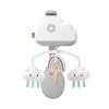 Fisher-Price Rainbow Showers Bassinet to Bedside Mobile, gultiņa, skaņa, naktslampiņa, iebūvēts taimeris, audums, plastmasa