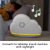 Fisher-Price Rainbow Showers Bassinet to Bedside Mobile, gultiņa, skaņa, naktslampiņa, iebūvēts taimeris, audums, plastmasa