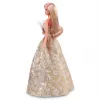 Barbie Signature 2025 svētku modes lelle, sezonas kolekcionāra lelle, blondīne sudraba un zelta kleitā