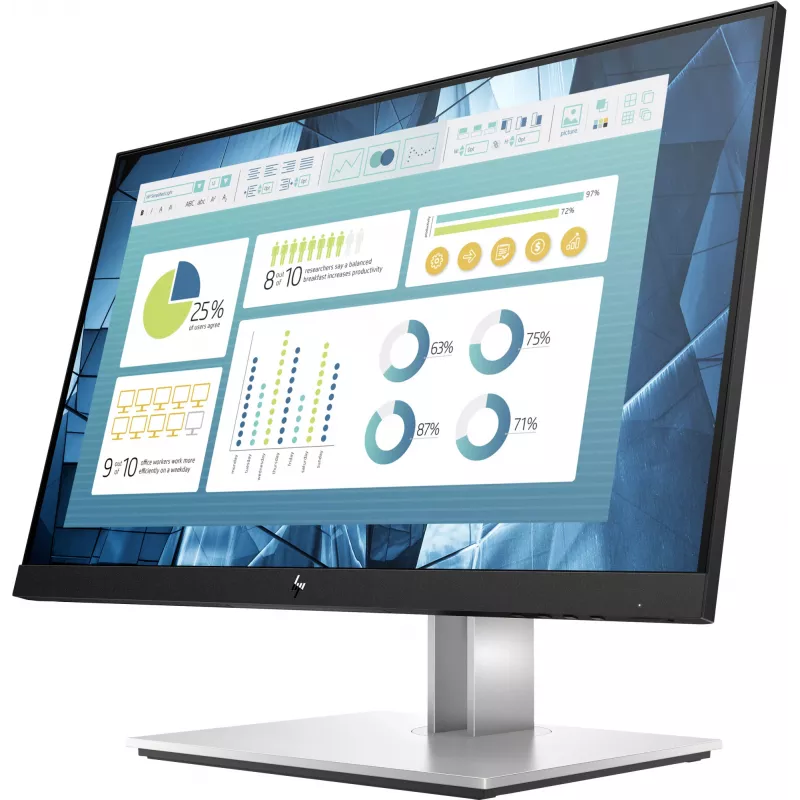 HP E-Series E22 G4 datora monitors 54,6 cm (21,5 ″) 1920 x 1080 pikseļi Full HD LCD Melns, Sudraba