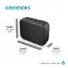 HP Silver Bluetooth Speaker 350, bezvadu, balts, universāls, iebūvēta baterija, 180 g, 78,5 mm