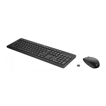 HP 235 Bezvadu pele un tastatūras komplekts Pilna izmēra Melns