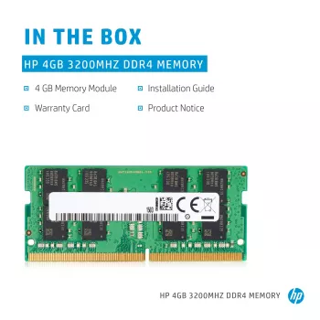 HP 286H5AA atmiņas modulis 4 GB 1 x 4 GB DDR4 260-pin SO-DIMM