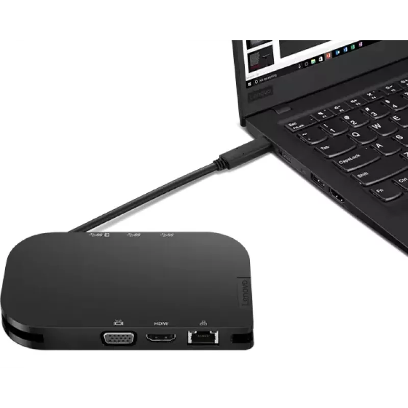 Lenovo 4X91H02421 saskarnes centrmezgls USB Type-C 5000 Mbit/s melns