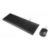 Vadu pilnizmēra USB tastatūras un peles komplekts Lenovo 4X31R64409 — 100% izkārtojums, 1,8 m kabelis, melns, dāņu