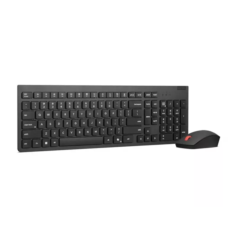 Lenovo 4X31R64497 tastatūra Pele iekļauta Birojs RF Bezvadu Nordic melna