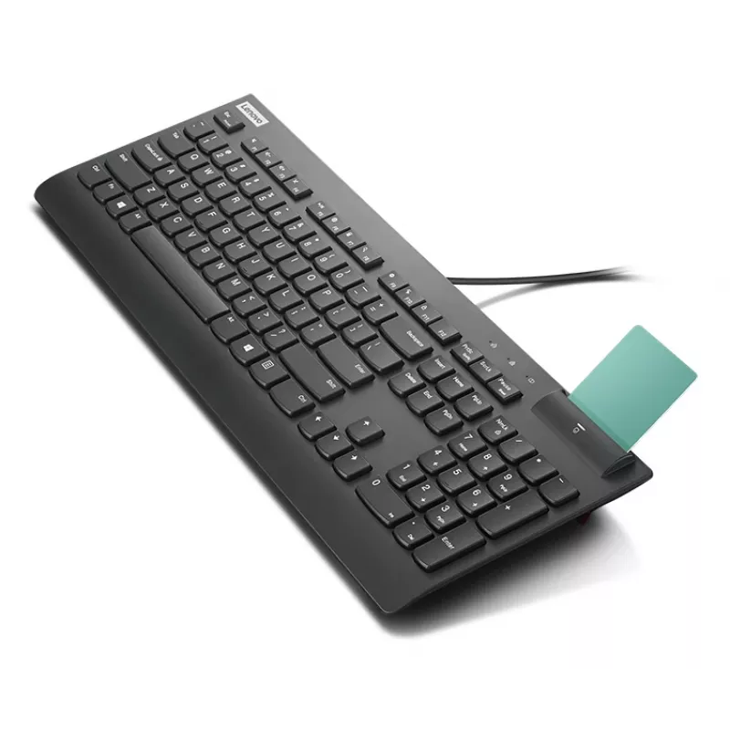 Lenovo Smartcard Wired II tastatūra mājai/birojam USB Nordic melna
