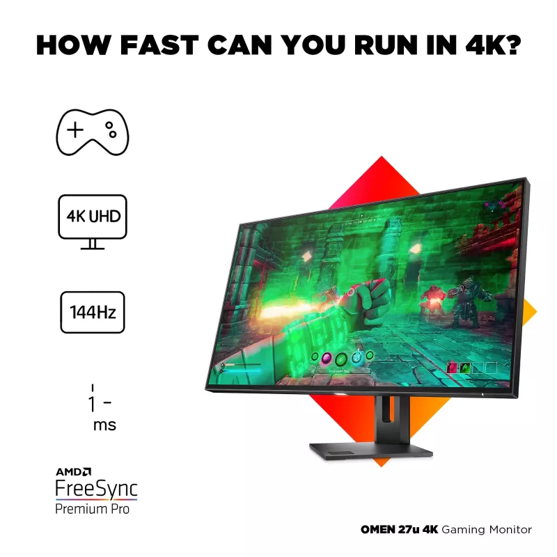 Monitor HP OMEN 27u 27 collas 4K Ultra HD LCD 3840 x 2160